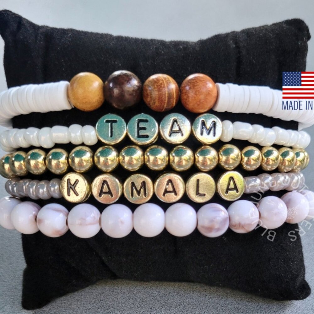 TEAM KAMALA | BEADED FRIENDSHIP BRACELETS SET OF 5
